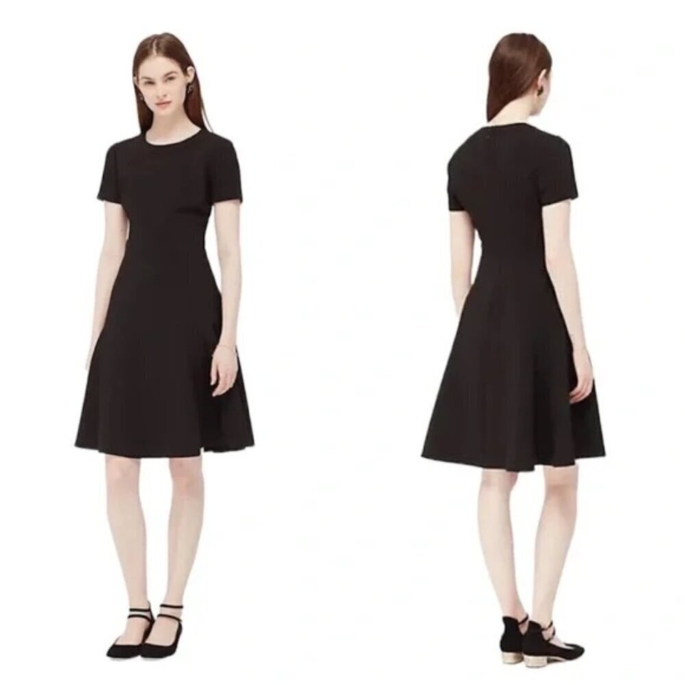 Kate Spade Black Jazz Things Up Crepe Flip Dress Size 2